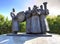 Brass Quartet. Monument. Lipetsk. Russia