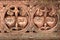 Brass railing in a church