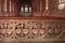 Brass railing in a church