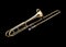 Brass slide trombone