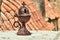 Brass, small censer in an Orthodox monastery
