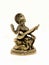 brass statue of saraswathi, goddess of knowledge, art, music, nature and wisdom