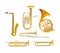 Brass Wind Orchestra Musical Instruments