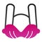Brassiere flat icon. Bra color icons in trendy flat style. Woman underware gradient style design, designed for web and