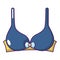 Brassiere icon, cartoon style