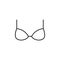 brassiere icon. Element of clothes icon for mobile concept and web apps. Thin line brassiere icon can be used for web and mobile