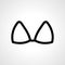 brassiere line icon. brassiere linear outline icon