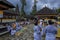 Bratan Lake, Bali - November 25th, 2017: A group of Bali Hindu followers getting ready for their religious and spiritual ceromony