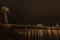 Bratislava in autumn night near Dunaj river