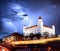 Bratislava castle from parliament at twilight - Slovakia