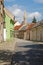 Bratislava - The Kapitulska street and Klarisky gothic tower