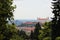 Bratislava skyline with castle and bridge