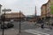 Bratislava, Slovakia - April, 2011: crossroad and crosswalk on Sancova street view from Franza Liszta square.