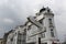 Bratislava, Slovakia - April, 2011: pointer signs indicate directions to main attractions of city near Polish Institute.