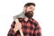 Brave enough. Brutal lumberjack. Cutting wood. Sharp blade. Brutality and masculinity. Bearded lumberjack. Lumberjack