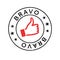 Bravo rubber stamp