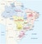 Brazil administrative map