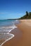 Brazil Alagoas Maceio deserted palm lined beach