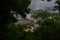 Brazil, America, Iguazu falls. Beautiful famous waterfall. Landscape with a view of the water jet. Seventh wonder of the world