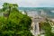 Brazil, America, Iguazu falls. Beautiful famous waterfall. Landscape with a view of the water jet. Seventh wonder of the world