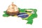 Brazil booking concept. Brazilian flag with hotel key