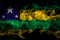 Brazil, Brazilian, Sergipe smoke flag isolated on black background