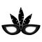 Brazil carnival mask feathers pictogram