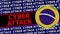 Brazil Circular Flag with Cyber Attack Titles â€“ Illustration
