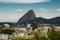 Brazil, City of Rio de Janeiro, Santa Teresa Neighbourhood, View over Catete and Flamengo towards Sugarloaf Mountain from Parque