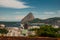 Brazil, City of Rio de Janeiro, Santa Teresa Neighbourhood, View over Catete and Flamengo towards Sugarloaf Mountain from Parque