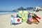 Brazil Final Tickets World Flags on the Beach Rio