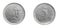 Brazil five centavos coin on white isolated background