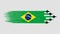 Brazil flag with military fighter jets isolated  on png or transparent ,Symbols of Brazil,template for banner,card,advertising ,