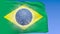 Brazil flag with soccer ball