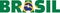 Brazil flag word brasil