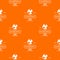 Brazil football pattern vector orange