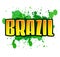 Brazil - green splatter