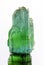 Brazil green tourmaline raw crystal