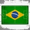 Brazil grunge soccer pitch