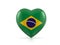 Brazil heart flag