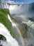 Brazil: Iguazu Waterfalls, with rainbow, seen from the Brazilian