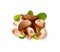 Brazil nut label. Brazillian nut, healthy food