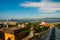 Brazil, Rio de Janeiro, Santa Teresa Neighbourhood. Top view of the city from the Ruins of the house Laurinda