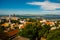 Brazil, Rio de Janeiro, Santa Teresa Neighbourhood. Top view of the city from the Ruins of the house Laurinda