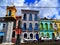 Brazil, Salvador de Bahia, colorful facade of house