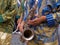 Brazil Samba carnival saxophone player