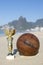 Brazil Soccer Champion Trophy Vintage Football Rio Beach