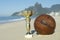 Brazil Soccer Champion Trophy Vintage Football Rio Beach