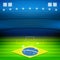 Brazil soccer stadium background