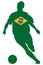 Brazil soccer vector